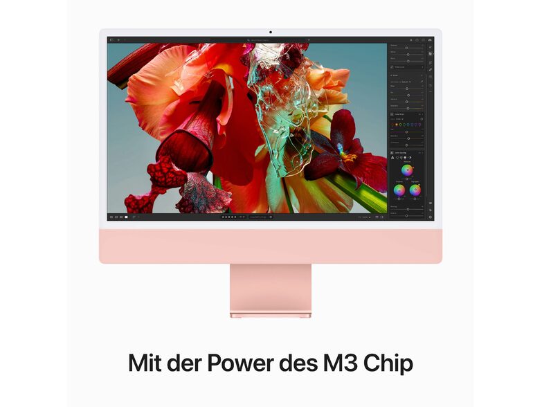 Apple iMac 24", M3 8-Core CPU, 10-Core GPU, 8 GB RAM, 512 GB SSD, rose