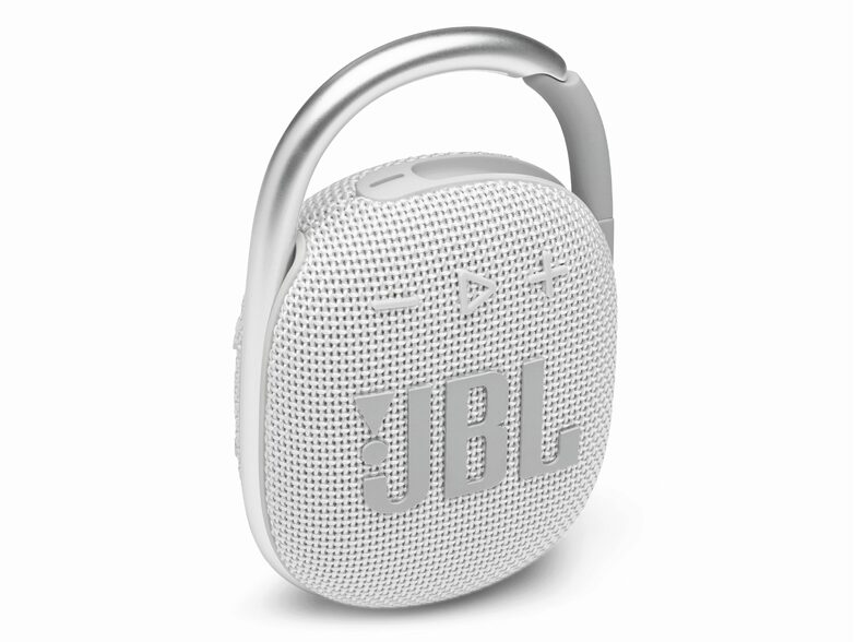 JBL Clip 4, Bluetooth-Lautsprecher, IP67, 5 W, USB-C, weiß