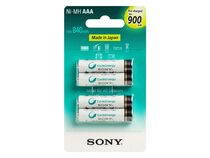 Sony AAA Akku, 900 mAh, 4er-Pack, wiederaufladbar