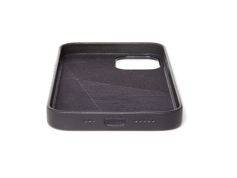 Decoded Backcover, Leder-Schutzhülle mit MagSafe, für iPhone 12/12 Pro, schwarz