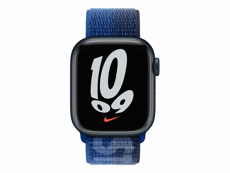 Apple Nike Sport Loop, für Apple Watch 41 mm, Nylon, game royal/midnight navy
