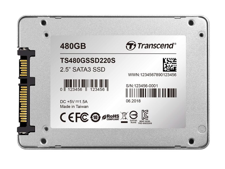 Transcend SSD220S, int. 480 GB SSD 6,35 cm, SATA III