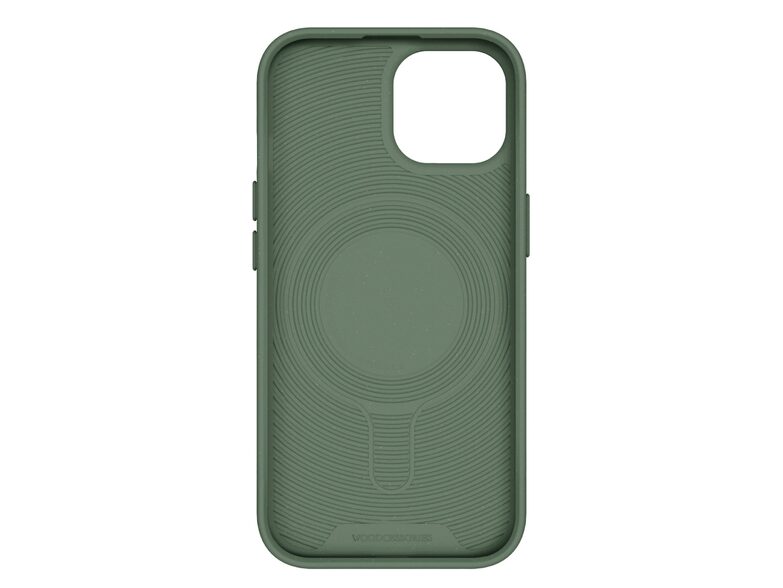 Woodcessories Bio Case MagSafe, Schutzhülle für iPhone 15, grün