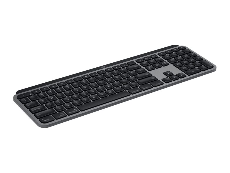 Logitech MX Keys for Mac, kabellose Tastatur, Bluetooth, beleuchtet, grau