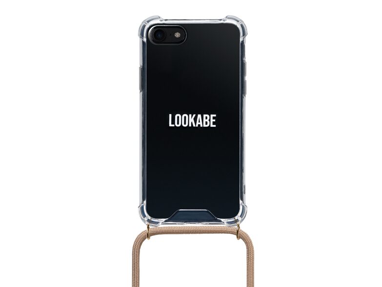 LOOKABE Necklace Case, Handykette für iPhone 7/8/SE, nude