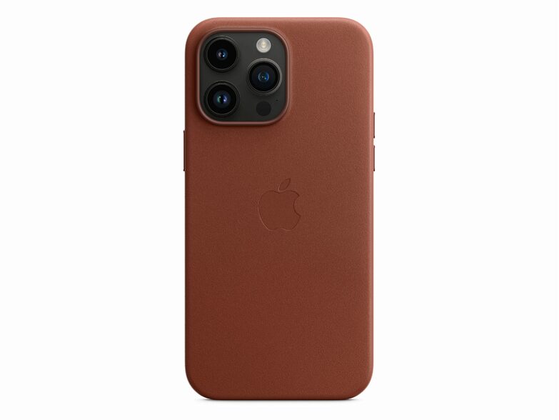 Apple iPhone Leder Case mit MagSafe, für iPhone 14 Pro Max, umbra