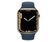 Apple Watch Series 7, GPS & Cellular, 45 mm, Edelstahl gold, Sportb. abyssblau
