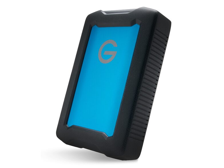 G-Technology ArmorATD, 4 TB All-Terrain-Festplatte, USB-C- blau/schwarz