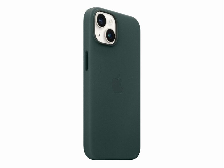 Apple iPhone Leder Case mit MagSafe, für iPhone 14, waldgrün