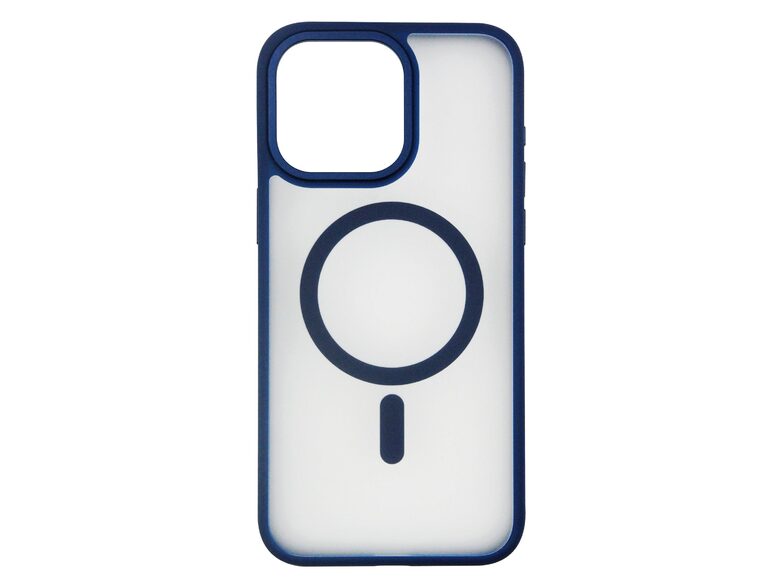 Networx Hybrid-Magnet-Case, Schutzhülle für Apple iPhone 15 Pro, dunkelblau