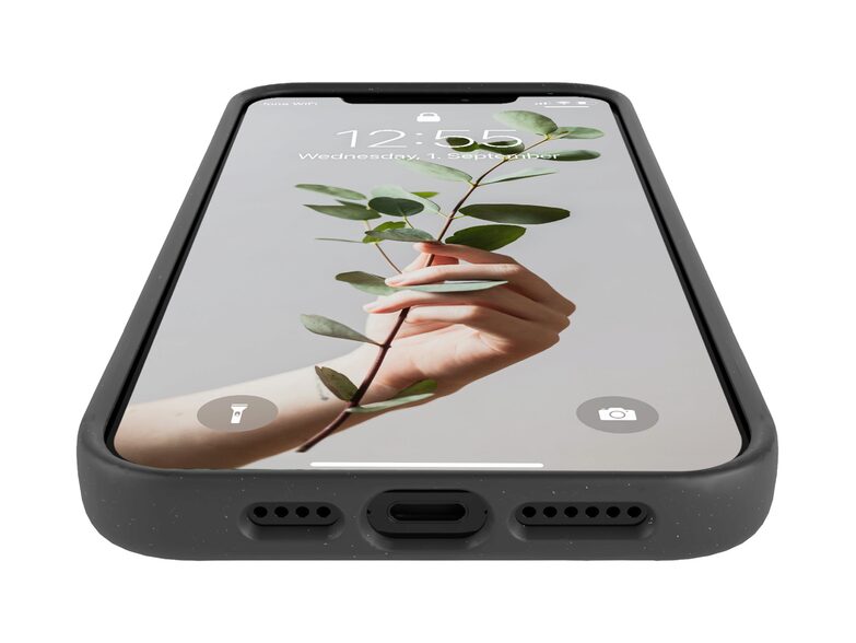 Woodcessories Bio Case MagSafe, Schutzhülle für iPhone 13 Pro Max, schwarz