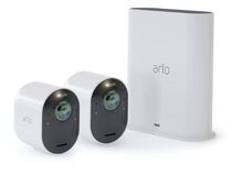 Arlo Ultra 2, kabellose 4K-UHD-Sicherheitskamera, 2er-Set, SmartHub, weiß