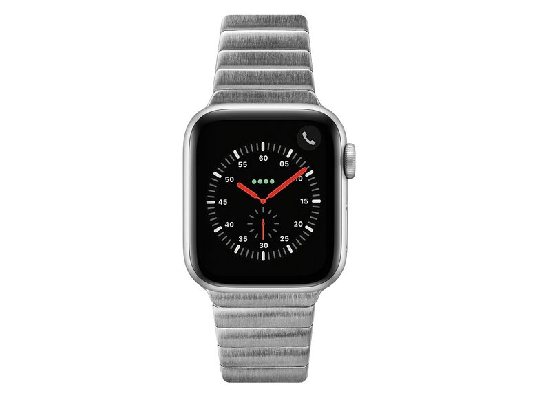 LAUT LINKS Watch Strap, Armband für Apple Watch 42/44/45 mm, Edelstahl, silber