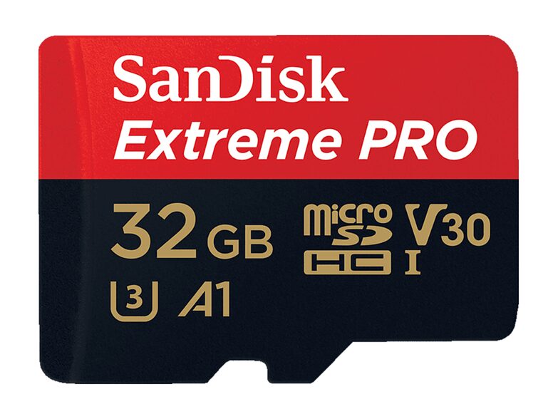 SanDisk Extreme PRO, 32 GB microSDHC Speicherkarte, A1, U3, inkl. SD Adapter