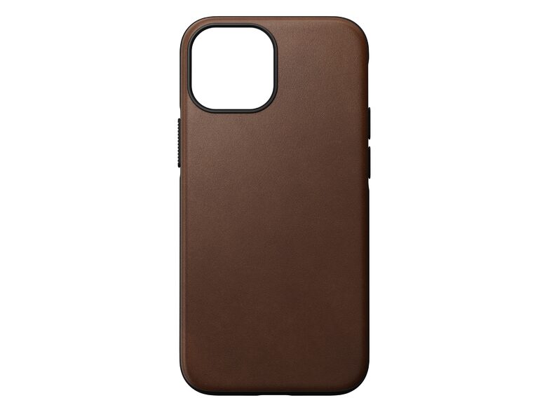 Nomad Modern Case, Leder-Schutzhülle für iPhone 13 mini, mit MagSafe, braun