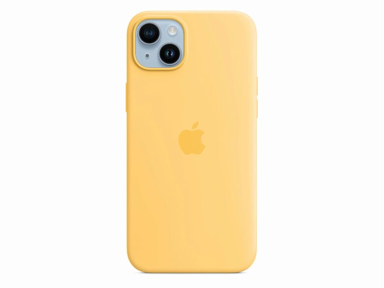 Apple iPhone Silikon Case mit MagSafe, für iPhone 14 Plus, sonnenlicht
