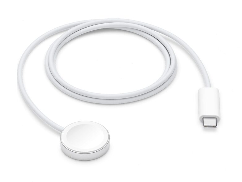 Apple Watch Magnetisches USB-C Schnellladekabel, 1 m, gewebt, weiß