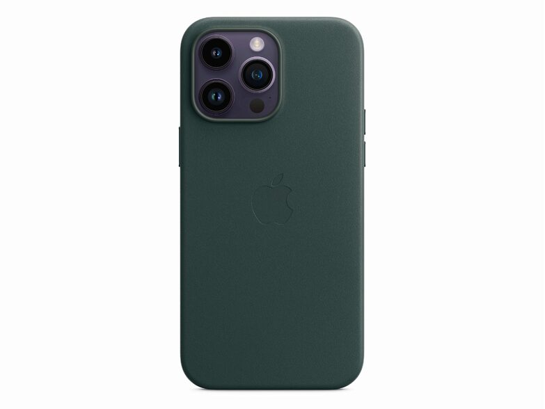 Apple iPhone Leder Case mit MagSafe, für iPhone 14 Pro Max, waldgrün