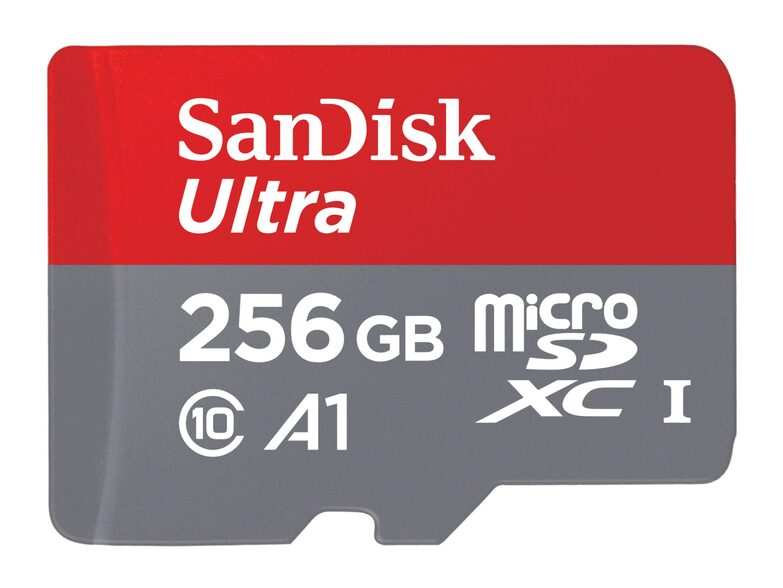 SanDisk Ultra microSDXC, 256 GB Speicherkarte, Kl. 10, U1, inkl. SD-Adapter