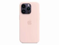 Apple iPhone Silikon Case mit MagSafe, für iPhone 14 Pro, kalkrosa