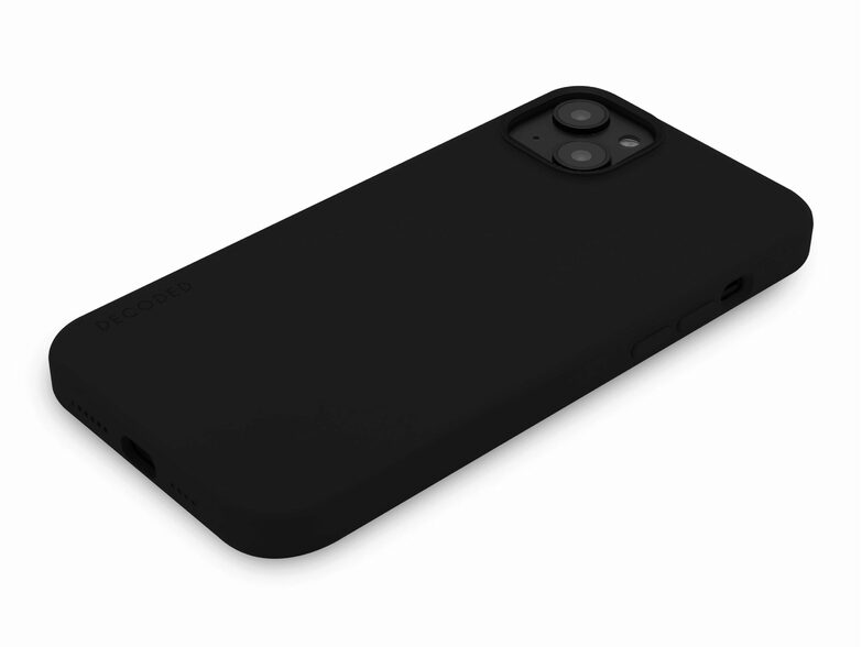 Decoded Silicone Back Cover, Schutzhülle für iPhone 14 Plus, MagSafe, schwarz