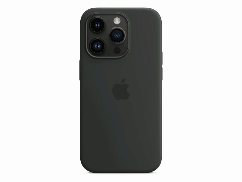 Apple iPhone Silikon Case mit MagSafe, für iPhone 14 Pro, mitternacht