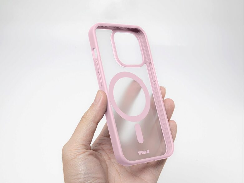 LAUT HUEX PROTECT, Schutzhülle für iPhone 15 Plus, MagSafe, pink