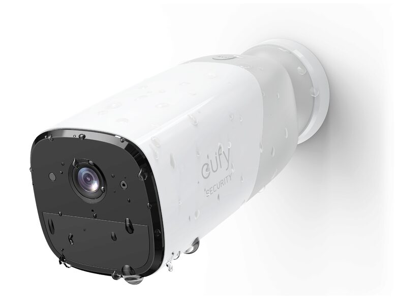 Anker eufyCam 2 Pro, kabellose Sicherheitskamera im 2er-Set, WLAN, weiß/grau