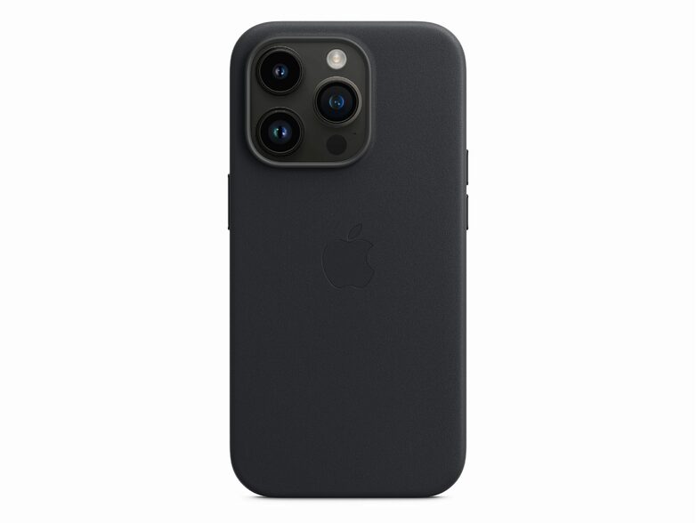Apple iPhone Leder Case mit MagSafe, für iPhone 14 Pro, mitternacht