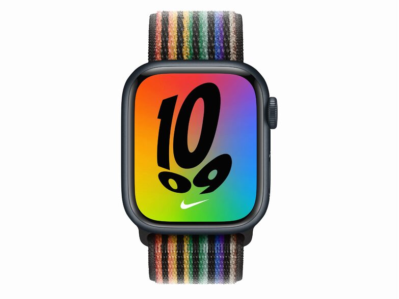 Apple Nike Sport Loop, Pride Edition (2022), für Apple Watch 41 mm, Nylon, bunt