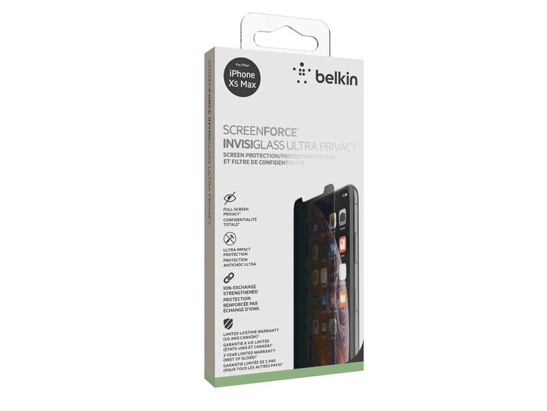 Belkin Screenforce InvisiGlass Ultra Privacy, Displayschutz iPhone XS Max