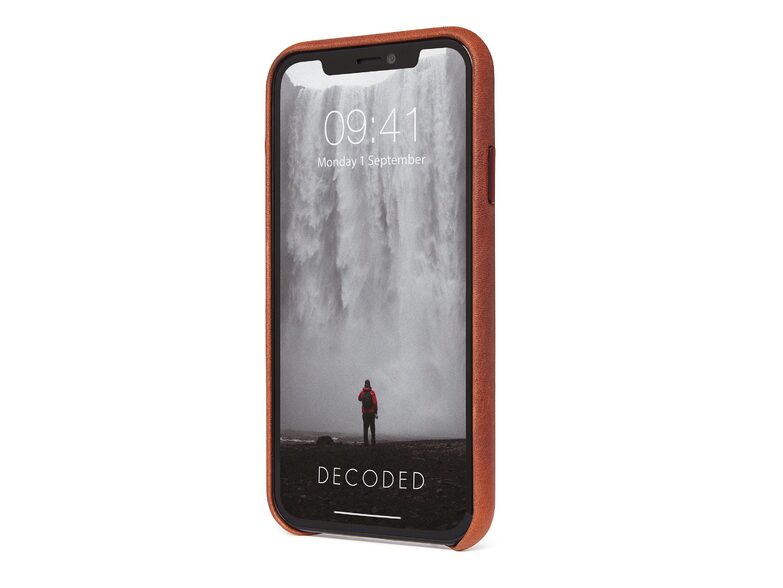 Decoded Backcover, Leder-Schutzhülle für iPhone 11, braun