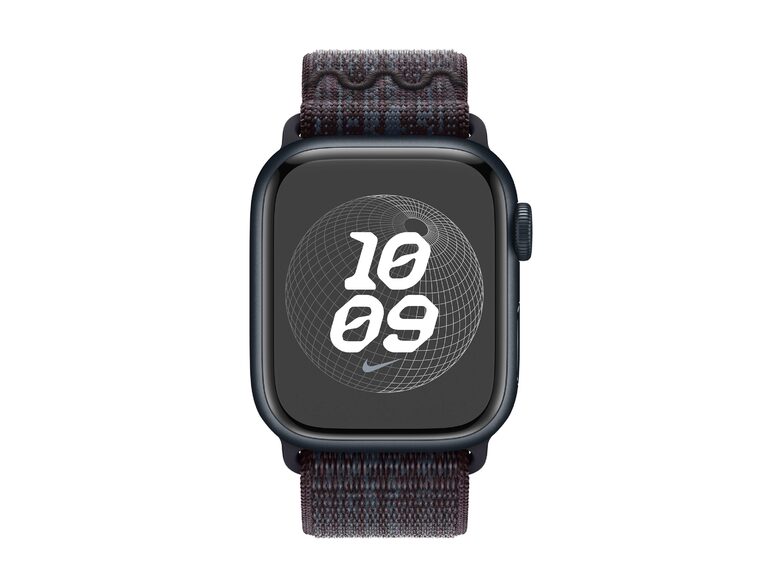 Apple Nike Sport Loop, für Apple Watch 41 mm, Nylon, schwarz/blau