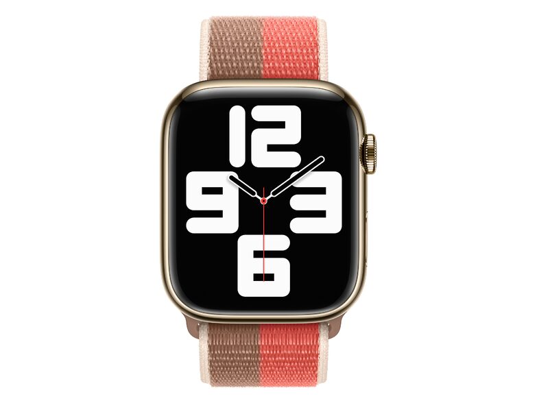 Apple Sport Loop, für Apple Watch 45 mm, Nylon, pink pomelo/mandel