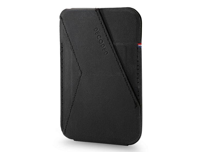 Decoded MagSafe Card Sleeve Stand, magnetischer Kartenhalter, Leder, schwarz