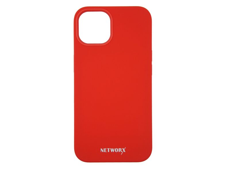 Networx Silikon Case, Schutzhülle mit MagSafe, für iPhone 13, rot