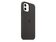 Apple Silikon Case mit MagSafe, für iPhone 12/12 Pro, schwarz