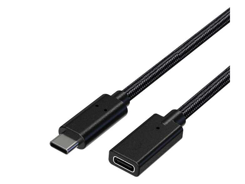 Networx USB-C Verlängerungskabel, USB-C auf USB-C, 1 m, schwarz
