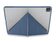 Pipetto Origami Case, Schutzhülle für iPad Pro 12,9" (2018/19/20/21), blau