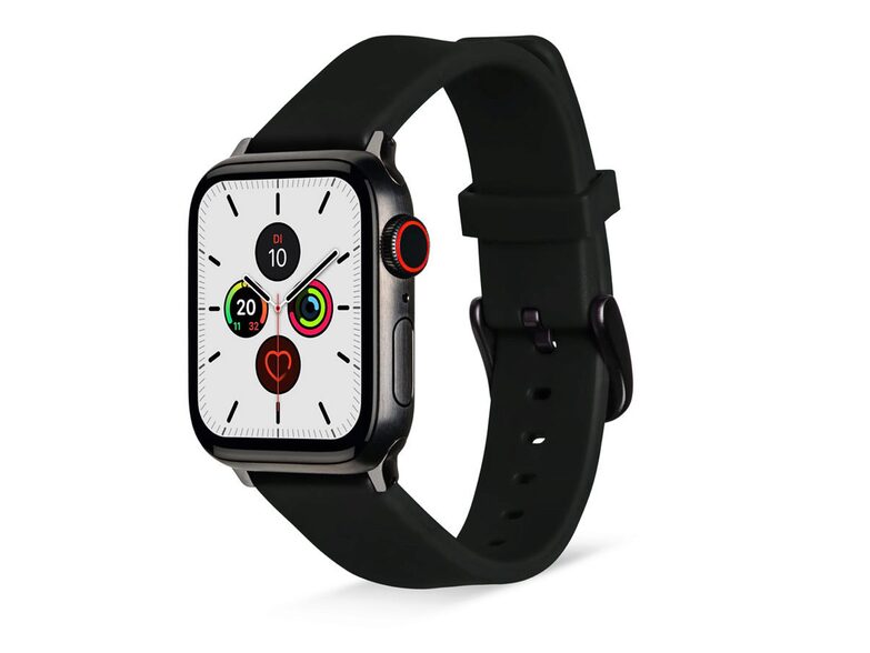 Artwizz WatchBand Silicone, Armband für Apple Watch 42/44 mm, Silikon, schwarz