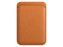 Apple iPhone Leder Wallet, ab iPhone 12, MagSafe, goldbraun