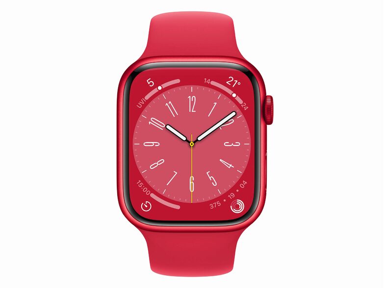 Apple Watch Series 8, GPS & Cellular, 45 mm, Alu. Sportb. (PRODUCT Red)