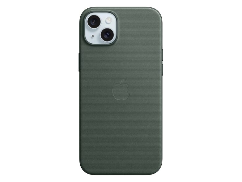 Apple iPhone Feingewebe Case mit MagSafe, für iPhone 15 Plus, immergrün