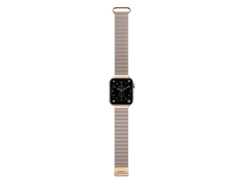 LAUT NOVI LUXE, Armband für Apple Watch 42/44/45/49 mm, Kunstleder, beige
