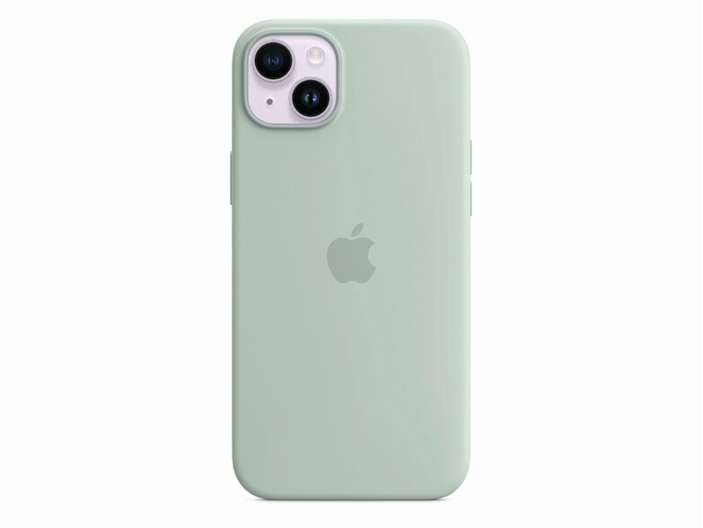 Apple iPhone Silikon Case mit MagSafe, für iPhone 14 Plus, agavengrün