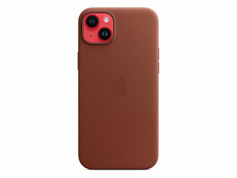 Apple iPhone Leder Case mit MagSafe, für iPhone 14 Plus, umbra