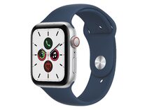Apple Watch SE, GPS & Cellular, 44 mm, Aluminium, Sportarmband