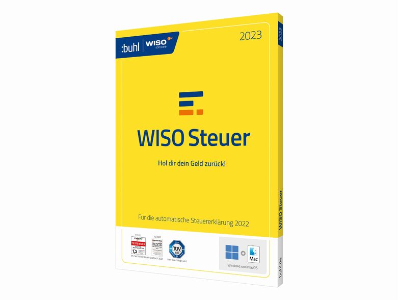 Buhl Data WISO Steuer 2023, für das Steuerjahr 2022, Mac und Windows, deutsch