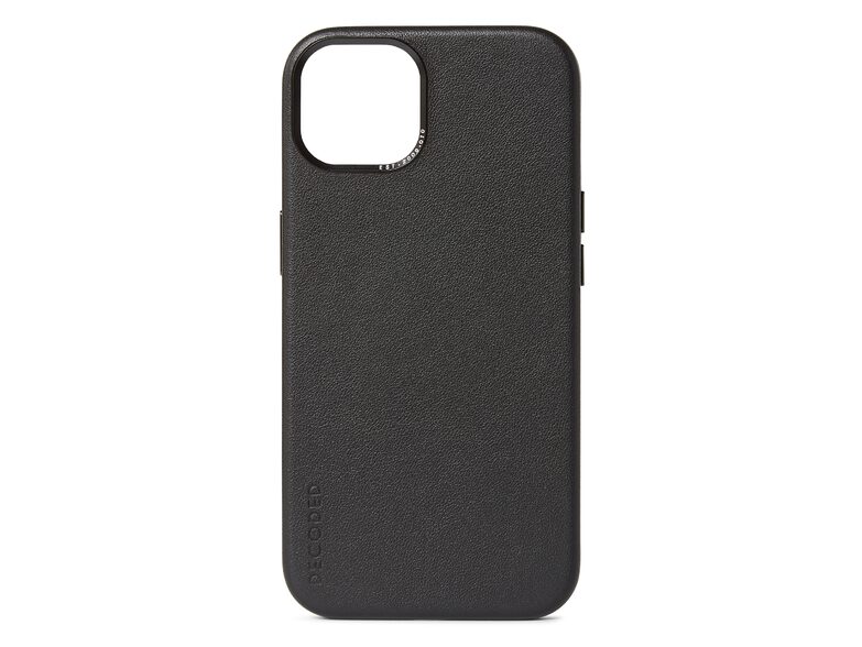 Decoded Back Cover, Leder-Schutzhülle für iPhone 13 mini, mit MagSafe, schwarz