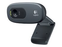Logitech C310, HD-Webcam, Videoaufnahmen mit bis zu 1.280x720, schwarz